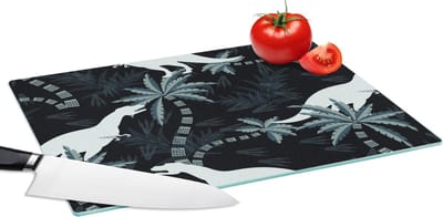 Glazen Snijplank - 39x28 - Patronen - Dino - Jungle - Jongens - Meisjes - Kinderen - Snijplanken Glas
