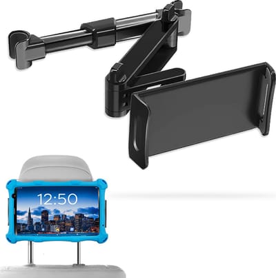 AngelTech Luxe Tablet Houder Auto - Tablethouder - Verstelbaar - Geschikt voor AngelTech Kindertablets, Tablets, Telefoons en meer - Tablethouder Auto - Telefoonhouder Auto
