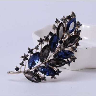 Mode Temperament Trend Wild Temperament Legering Strass Corsage Broche Kledingaccessoires gray
