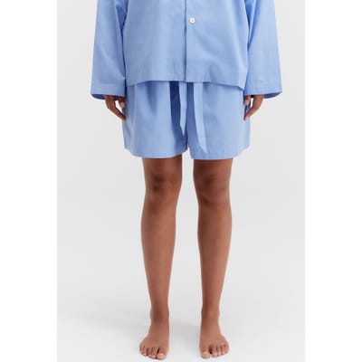 Tekla Unisex Poplin, Pyjamas Shorts Cornflower Blue Größe: XS | Kurze Sporthosen Outlet | Unisex | Blau