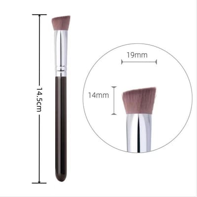 1 Stuks Schuin Driehoekige Highlighter Kwast Neus Contour Concealer Kwast Oog Onder Verhelderen Synthetisch Haar Make-up Foundation Kwast