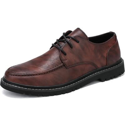 Veterschoenen Nieuwe Veelzijdige Heren Casual Schoenen Lente Britse Trend Zakelijke Leren Schoenen 44 brown