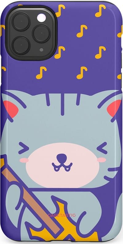 Casetastic Hoesje Geschikt voor Apple iPhone 11 Pro Max - Stijlvolle Beschermende Duo-layer Case - Katten beat