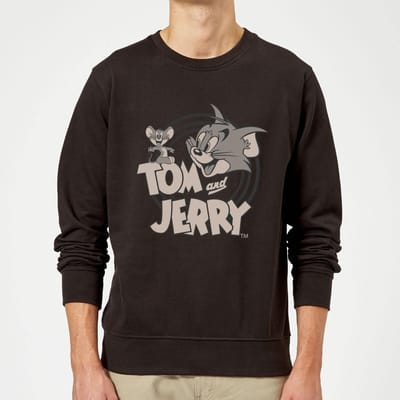 Tom and Jerry Circle Trui - Zwart - L