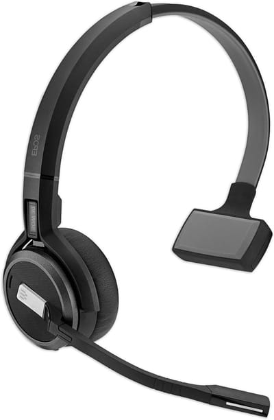 Draadloze Headset - DECT Headset On-Ear Headset - Flexibel Werken - Geen Basisstation Nodig - 250 Grams - Zwart