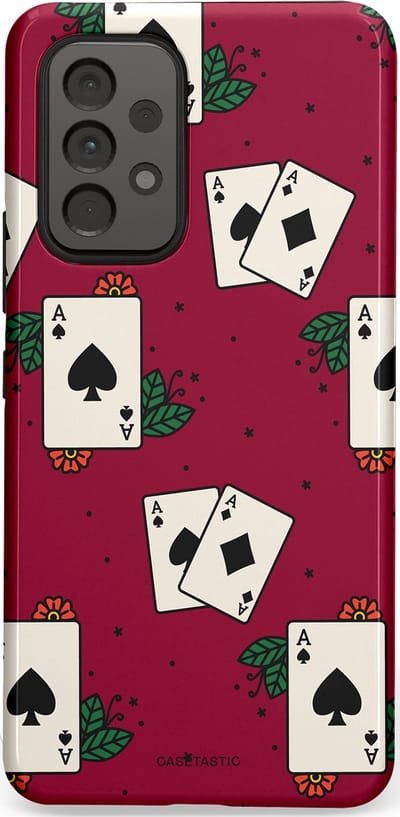 Casetastic Hoesje Geschikt voor Samsung A53 - Stijlvolle Beschermende Duo-layer Case - Casino Aas