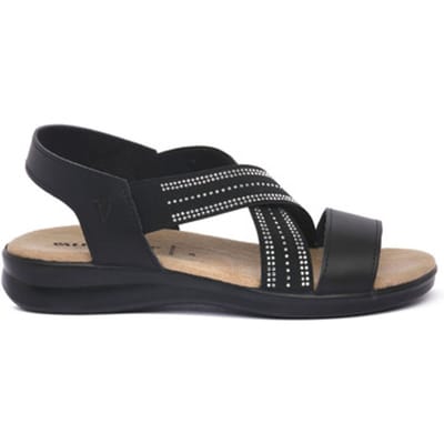 Platte sandalen Valleverde NERO