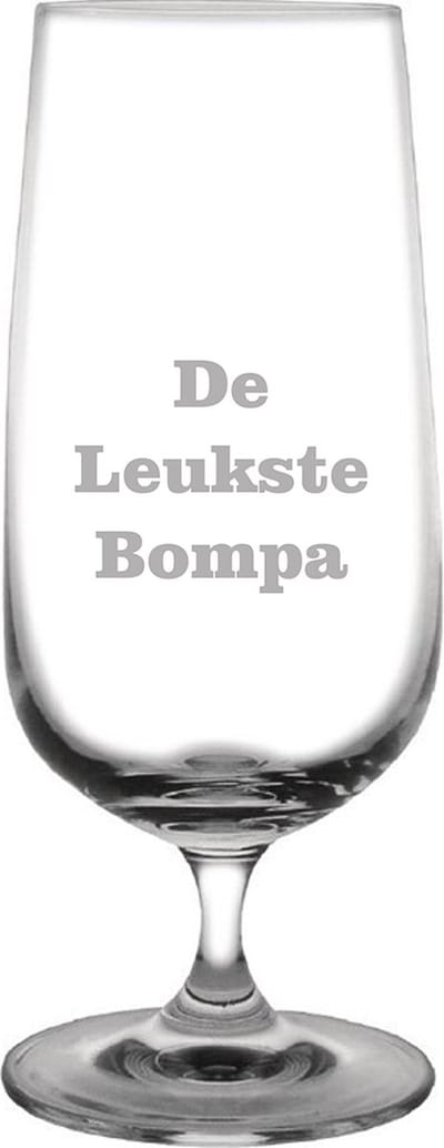 Bierglas op voet gegraveerd - 41cl - De Leukste Bompa