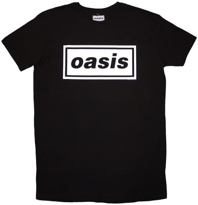 Oasis - Decca Logo T-shirtjurk - S - Zwart