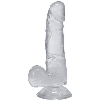 Doc Johnson - Transparante dildo met zuignap - 15.2 cm