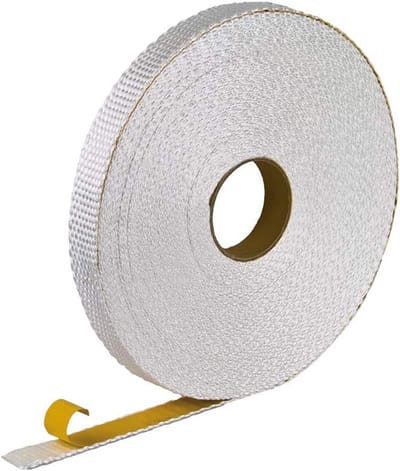 Isolatietape - Hittebestendige tape - Warmtebruggen onderbreken - Zelfklevend glasvezel - 50mm x 50m - Grijs