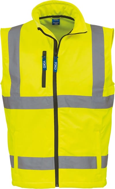Fluo Softshell Bodywarmer - Fluo Yellow - S - Yoko
