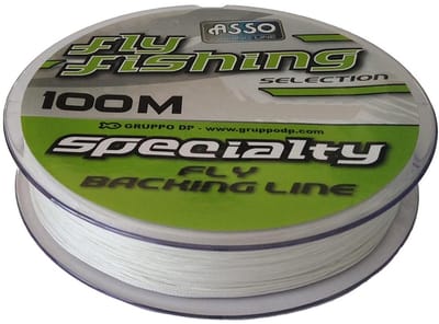 Asso Fly Fishing Backing 100 M Vliegvissnoer Zilver 15 Lbs