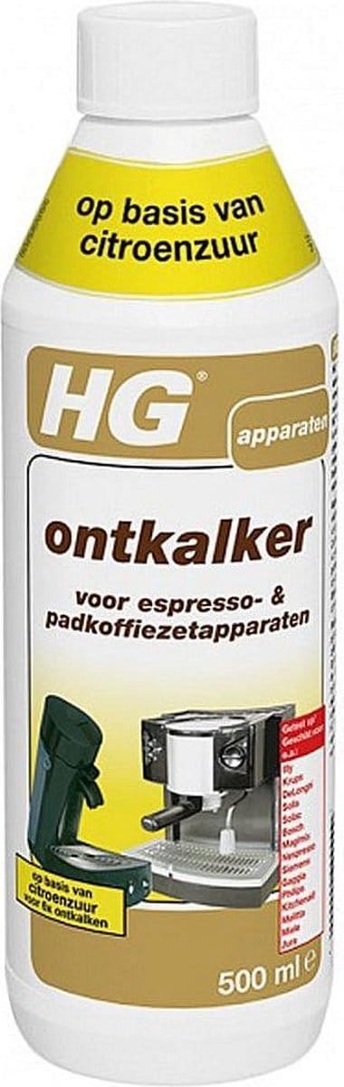 HG koffiemachine ontkalker citroenzuur - 500ml - voor 6x ontkalken