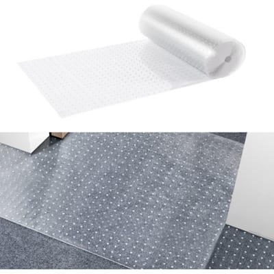 VEVOR Huisdierentapijtbeschermer, 61 x 7,6 m, krasbestendige PVC-tapijtbeschermer voor katten voor deurkozijn, antislipmat voor bescherming tegen krabben van katten, gemakkelijk te snijden kunststof tapijtkrabstopper