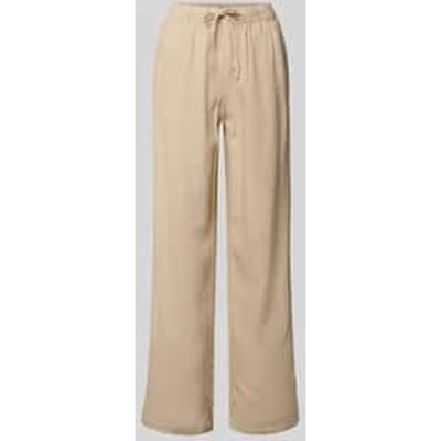 Wide leg linnenbroek met elastische band model 'GOA'