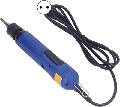 Krachtige elektrische schroevendraaier met verstelbaar koppel, overloadbeveiliging en EU-plug voor schroeven van 2 mm tot 6 mm