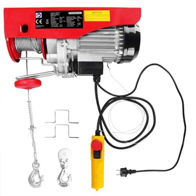 Elektrische Lier - Hijslier Takel - Zware Lasten Tillen - Dubbele Hefcapaciteit - 300-600 kg - Rood