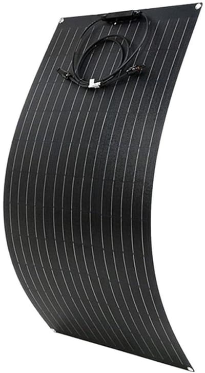 Zonnepaneel Kit - Flexibel Paneel - Acculader Thuis - Monokristallijne Cellen - 950x500mm - Zwart