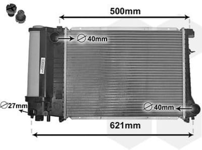 Van Wezel - RADIATOR VOOR BMW 3 E30 1982-1994 17111247436