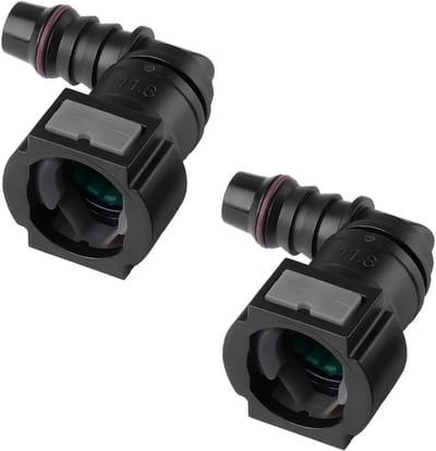 2 Stuks Snelle Koppeling Brandstofverbinding, Voertuigconnector voor Auto's - Slangkoppelingen en Accessoires voor Diverse Auto's