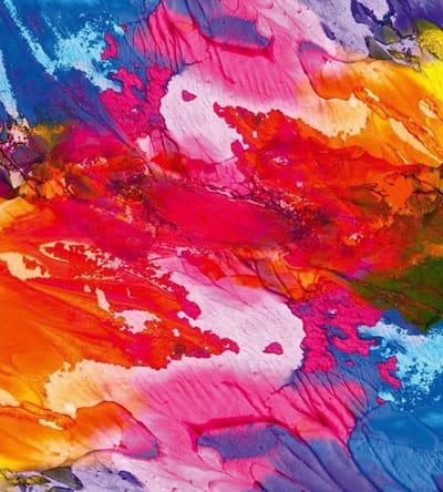 Fotobehang - Abstract Painting 225x250cm - Vliesbehang