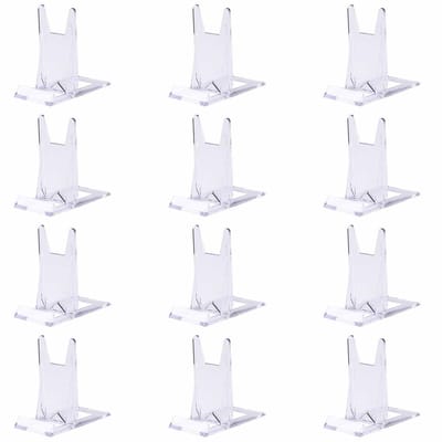Dailygoods- Verstelbare Standaard - Transparante Multifunctionele Standaard - Boeken/Mobiele Telefoons/Borden/Foto's - Duurzaam Polystyreen - Ideaal voor Winkels/Tentoonstellingen - Veilig en Niet Giftig - Presentatiestandaard