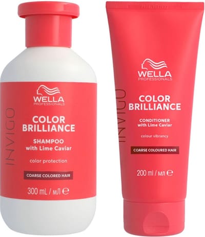 Wella Invigo Brilliance Weerbarstig Shampo 300ml + Conditioner 200ml