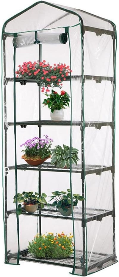 Greenhouse Cover Replacement - PVC Greenhouse Cover - Plant Protection - Waterproof Durable Material - 69x49x126cm - Clear