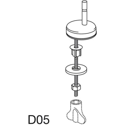 Pressalit universal hinge for lift-off D05999