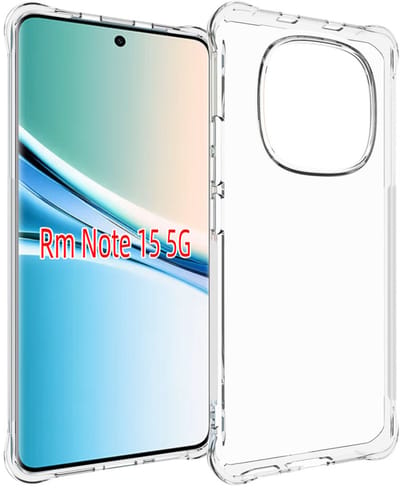 MobyDefend Hoesje - Geschikt voor Xiaomi Redmi Note 15 4G - Transparante Shockproof TPU Backcover - Verstevigde Hoeken - Volledig Doorzichtig