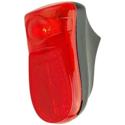 Achterlicht voor fiets op batterij bevestiging spatbord LED CE goedgekeurd Optimiz