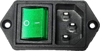 Voedingstekker Connector C-14 met Inbouwschakelaar 10A/250V