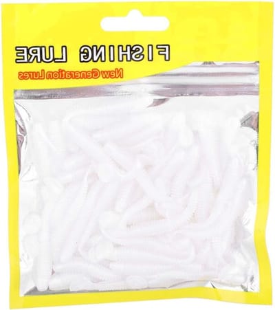 Set van 50 stuks zachte plastic T-tail visaas in 9 kleuren voor effectieve visserij
