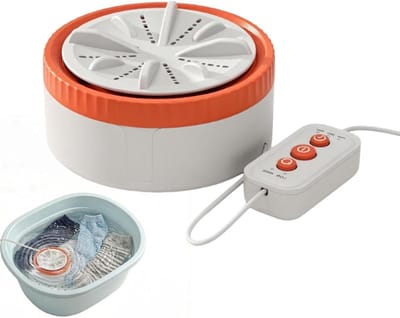 Mini Wasmachine - Draagbare Wasser - Kleine Was - USB Aangedreven - Compact Formaat - Oranje