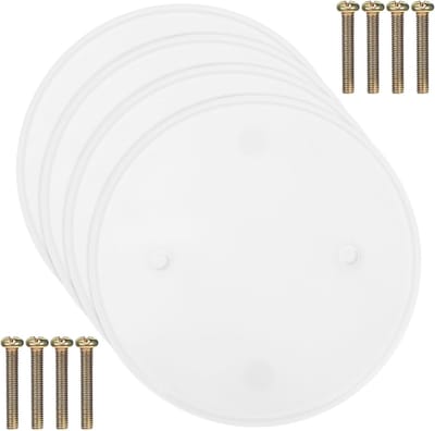 Afdekplaten - Afdekplaat Rond - Gaten Afwerken - Snelle Montage - 11cm Diameter - Wit