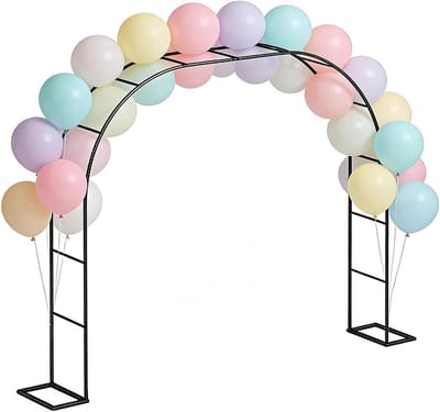 Tuinboog - Decoratieve boog - Bruiloft decoratie - Ijzeren frame - 172 x 240 cm - Zwart
