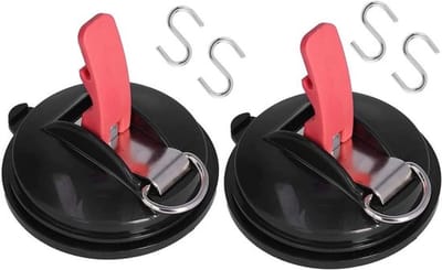 Zware Zuignap Haken 2-Delig - Voor Krans en Decoratie - Zuignap Anker voor Auto, Boot en Raam - Verwijderbaar en Boorvrij - Kerst en Camping Essentials