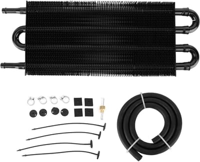 Dailygoods- Oliekoeler 4 Rijen Aluminium - Universele Radiator - Transmissie Koeling - Motorolie Koeling - Accessoires - Hoogwaardig Materiaal
