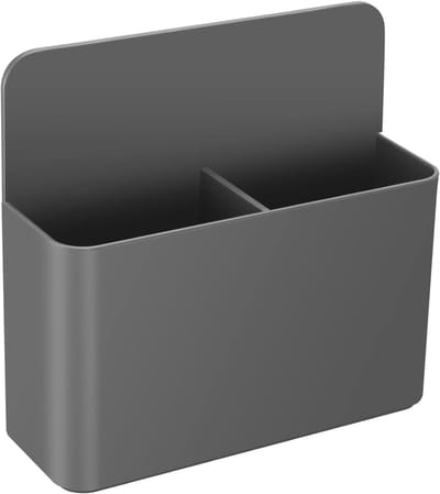 Magnetische Markerhouder voor Whiteboard en Koelkast, Geschikt voor Drooguitwisbare Pennen, Bordvegers en Notities, 1 Stuk, Grijs