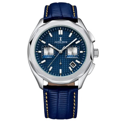 Jacob Zech - Heren Horloge Lisboa - Zilver