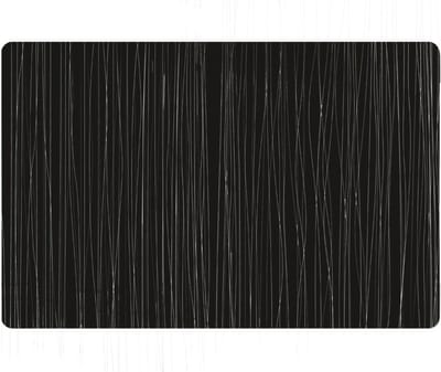 Zeller tafel placemats - gevlochten - metallic zwart - rechthoekig - 30 x 45 cm