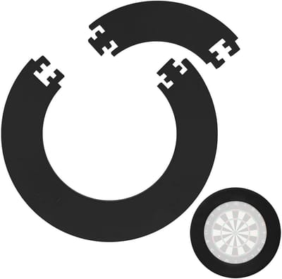 Dartbord Muurbeschermer - Ringsplitsing Bescherming - Voorkom Muurschade - Lichtgewicht EVA Materiaal - Universele Pasvorm - Zwart
