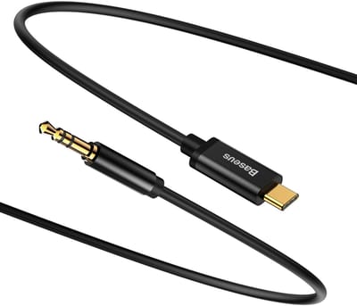 Baseus - Audio Kabel - Stereo - Mini Jack 3,5mm - USB-C - 120cm