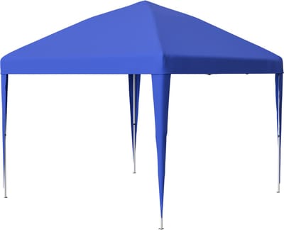 Pop-up Paviljoen 3x3m - Vouwtent - Partytent 3x3m - Tuinpaviljoen - In Hoogte Verstelbaar - Inclusief 4 Zandzakken - Blauw - 313x313x260 cm - 1 Stuk