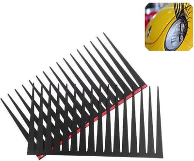 VCTparts® Koplamp Wimpers Oogleden Car Eyelashes Set - Decoratie Auto Koplampen Universeel Zwart Op Maat