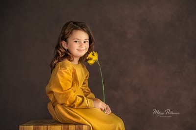 - Foto Achtergronden - Vintage Portret Fotografie - Bruin Zwart Gradiënt - Gepersonaliseerde Decoratie - Geschikt voor Babyfotografie - 2