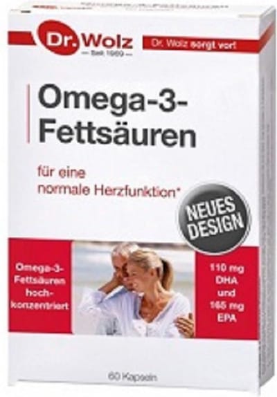 Dr. Wolz Omega 3 | Voor concentratie en hersenfunctie | met DHA en EPA