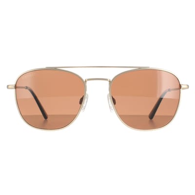 Serengeti zonnebril Carroll SS542004 Matlicht Goud gepolariseerde stuurprogramma's Brown