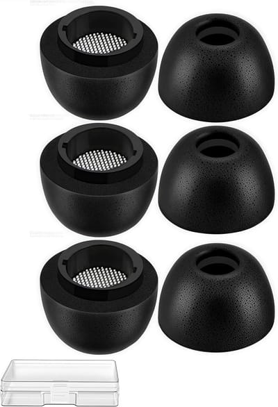 Gehoorbescherming met Memory Foam Oordopjes, Ideaal voor Geluidisolatie, Vervangende Oordopjes voor Draadloze Oordopjes, 3 Pairs, Klein formaat